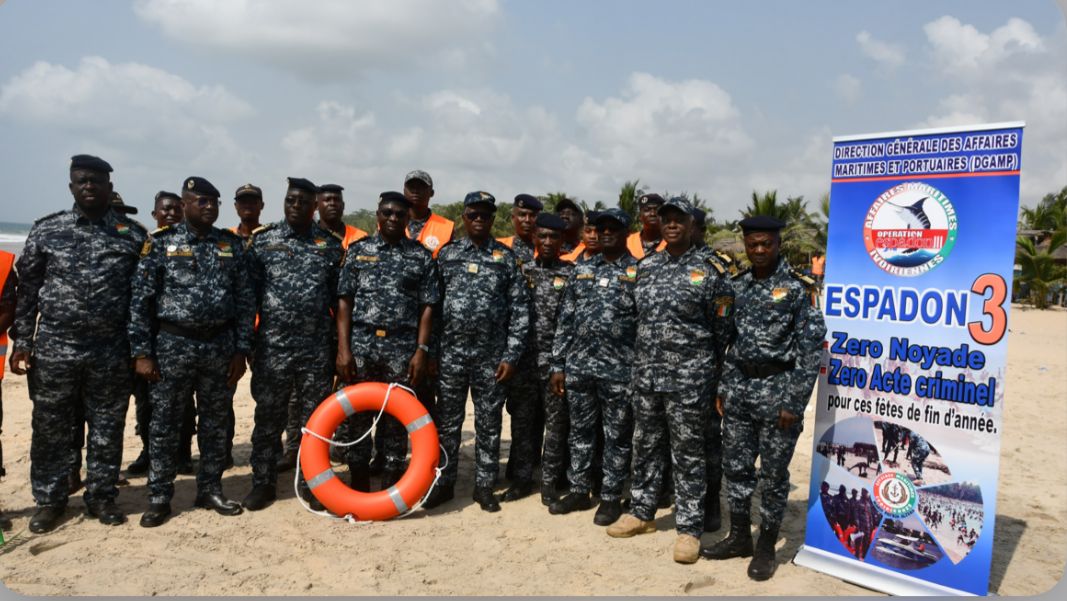 Sécurité Maritime/ Opération Espadon 3 Le Colonel Julien Yao Kouassi galvanise ses hommes sur le terrain
